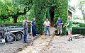 Werkoverleg bij de kapel van de Hees